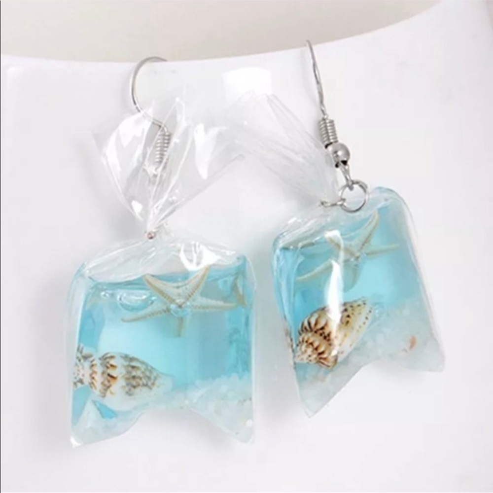 Cute Bags Of Starfish Beach Earrings